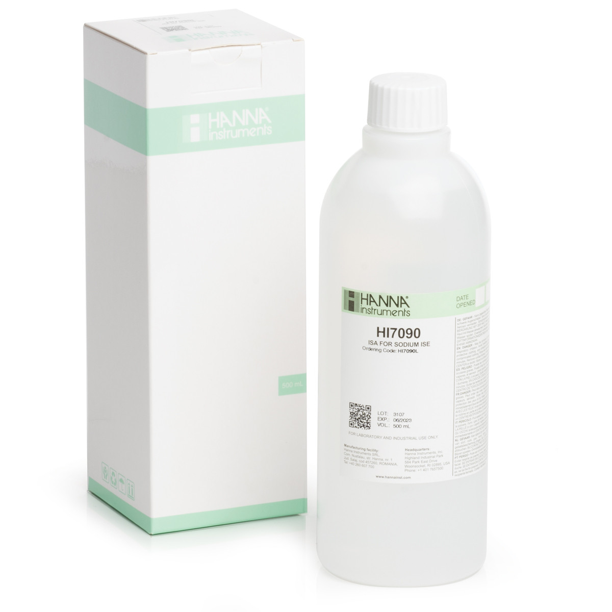 ISA Solution for Sodium ISE (500 mL)