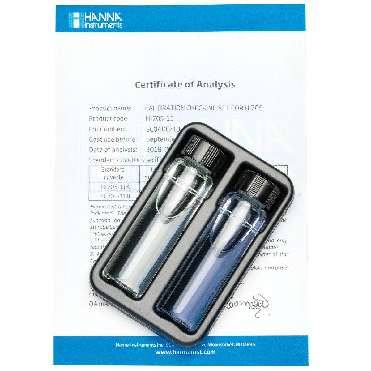 Silica Low Range Checker® HC Calibration Check Set