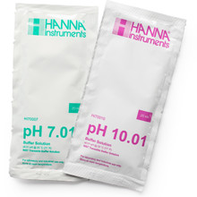 pH 7.01 and 10.01 Calibration Buffer Sachets w/ COA (10 x 20mL, 5 Each)