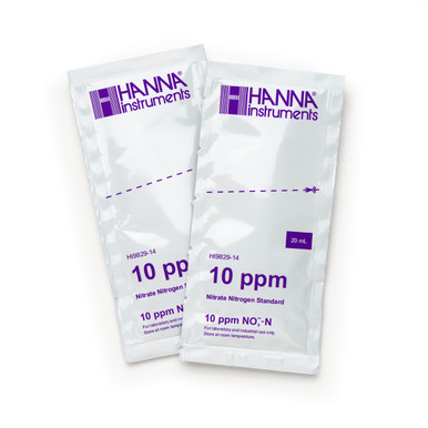 10 ppm Nitrate Standard (as N) Sachets for HI9829 (25 x 25 mL