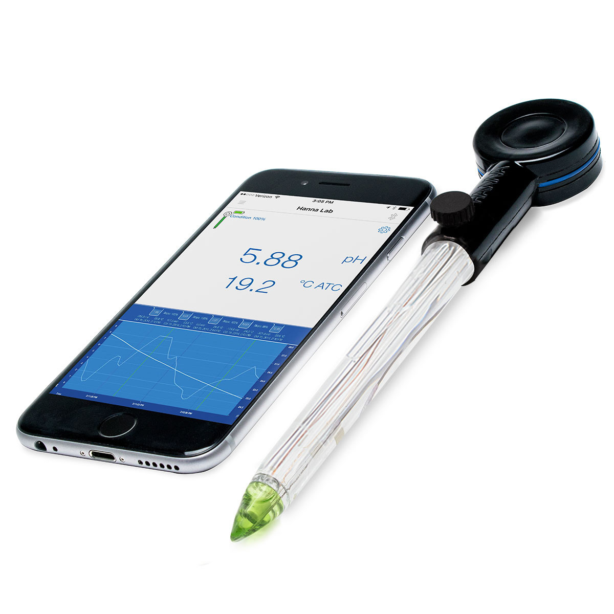 HALO Wireless pH Meter for Direct Soil Measurement with Bluetooth®- HI12922