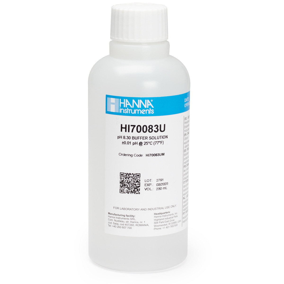 8.30 pH Calibration Solution (230 mL)