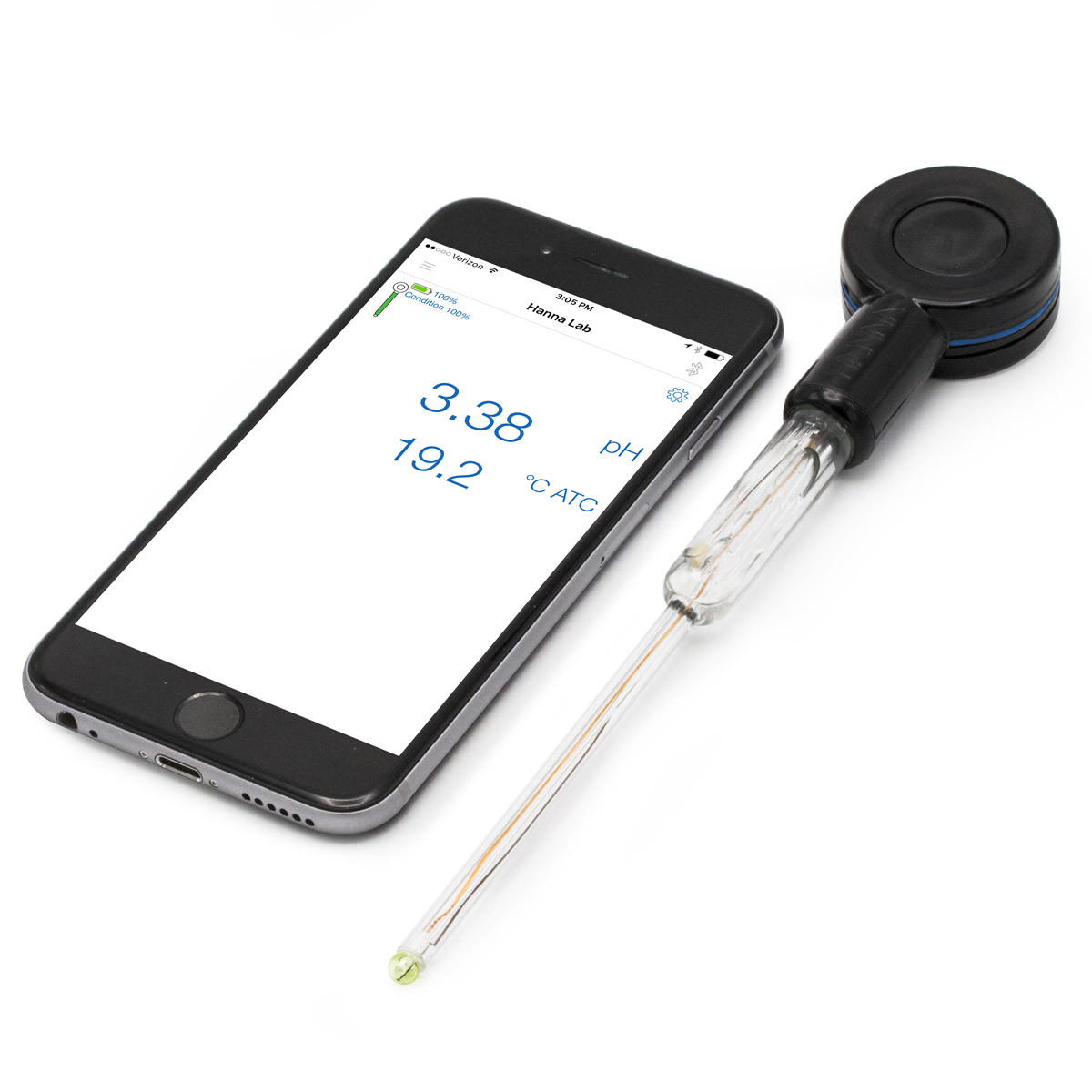 HALO® Wireless pH Meter for Vials and Test Tubes