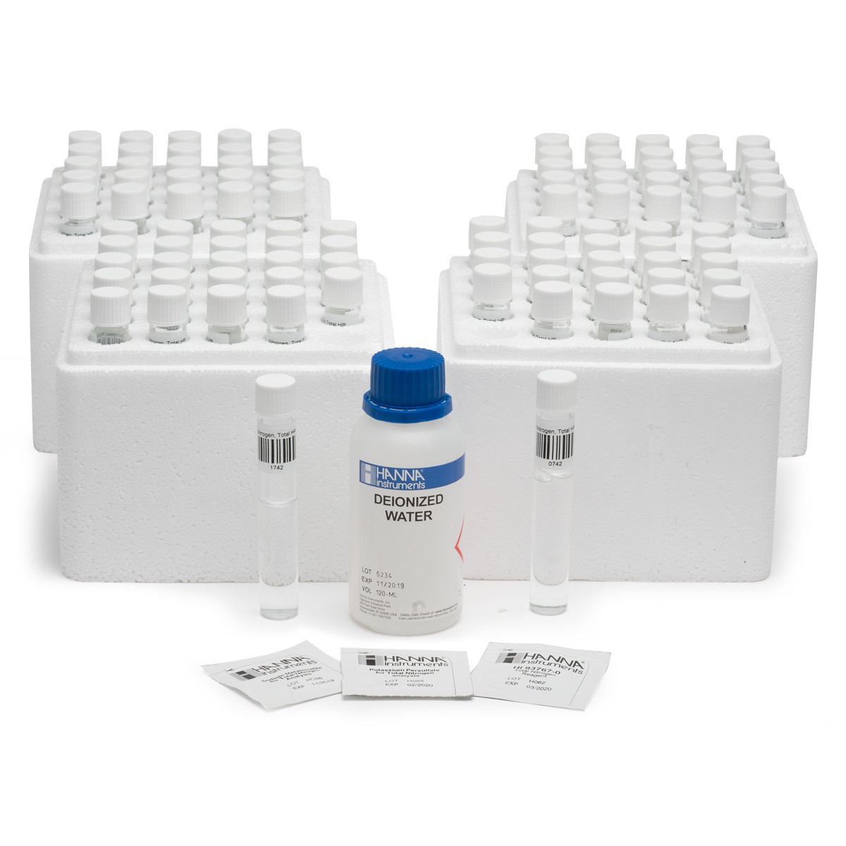 Total Nitrogen High Range Reagents with Barcode Recognition - HI94767B-50