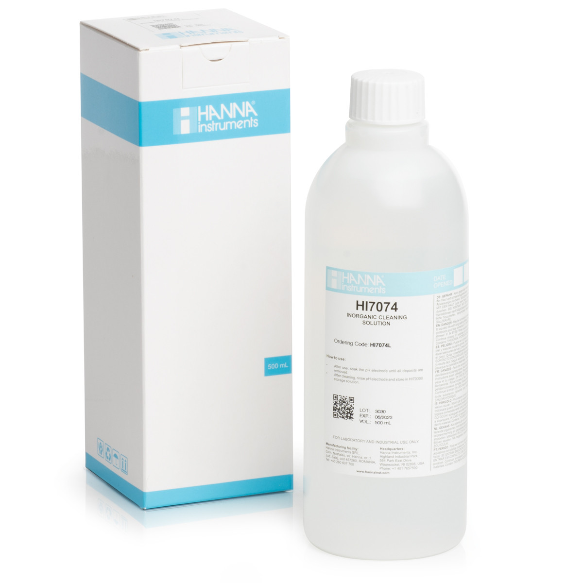 Electrode Cleaning Solution for Inorganic Substances (500 mL)