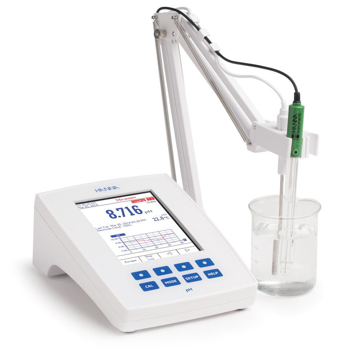 Laboratory Research Grade Benchtop pH/mV Meter with 0.001 pH Resolution