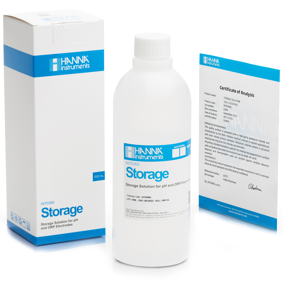 pH Electrode Storage Solution (500 mL) - HI70300L