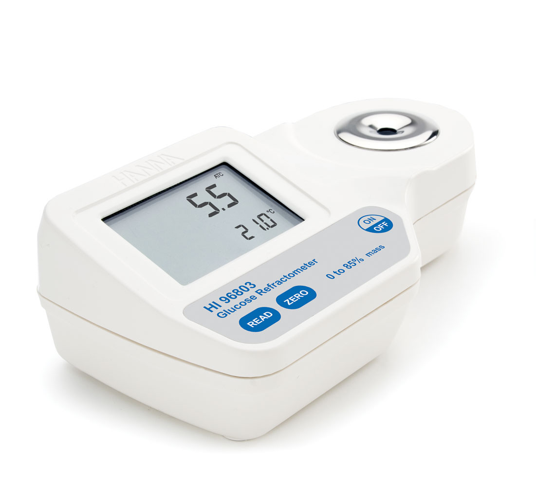 Digital Refractometer for % Glucose by Weight Analysis