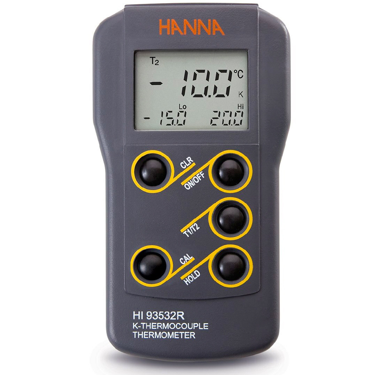 Portable High-precision Digital Thermometer Single Dual Channel Measurement LCD