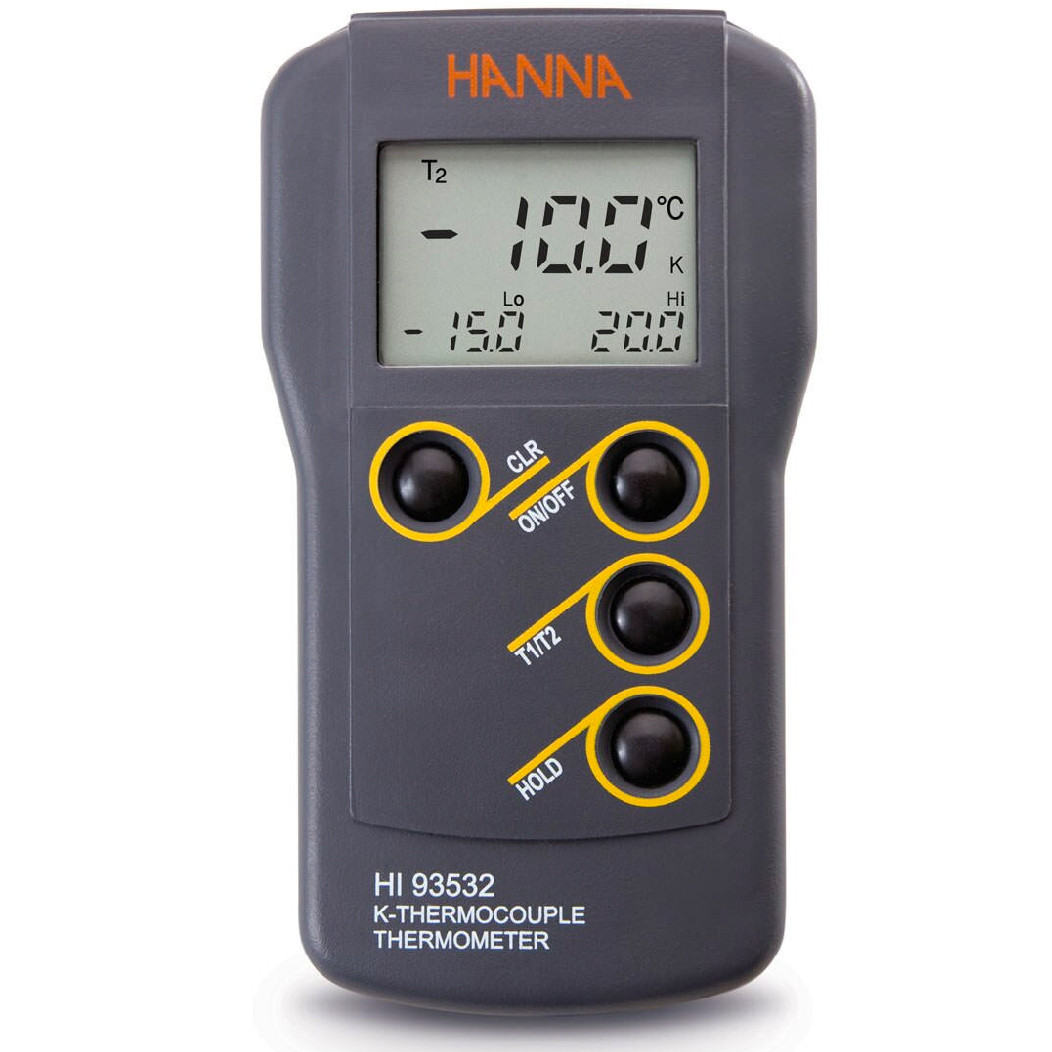 Dual Input K-Type Thermocouple Thermometer