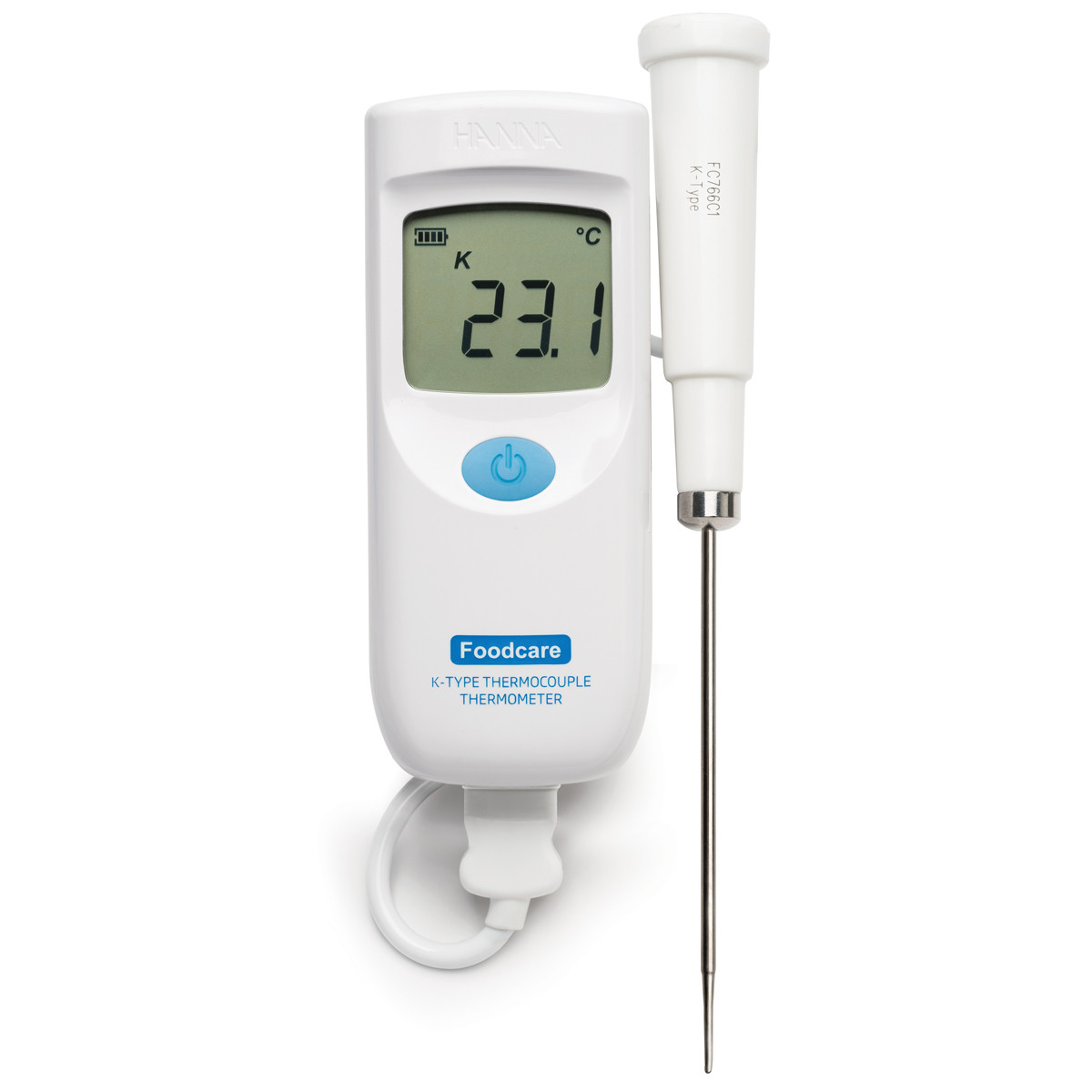 Foodcare KType Thermocouple Thermometer with UltraFast Probe HI9350011