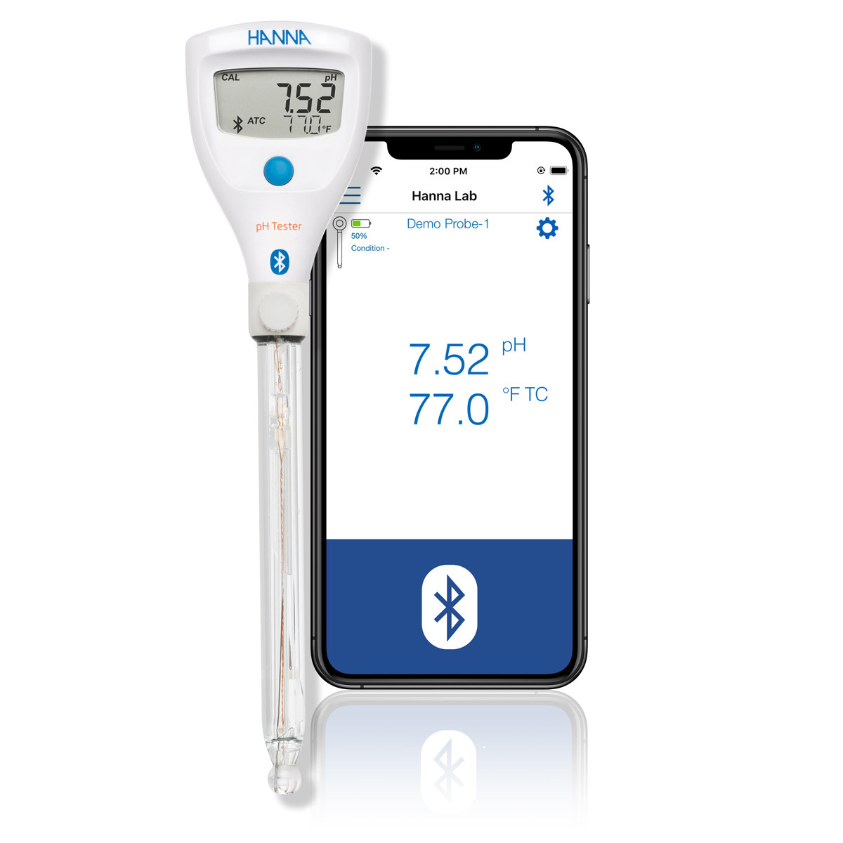 HALO2 Wireless Refillable pH Tester for Lab