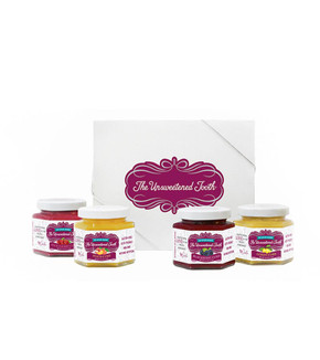 Four Fruit Curd 4oz Gift Box with 4 jars Four Fruit Curd 4oz Gift Box with 4 jars
