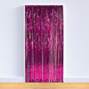 8' X 3' Foil Curtain - Cerise