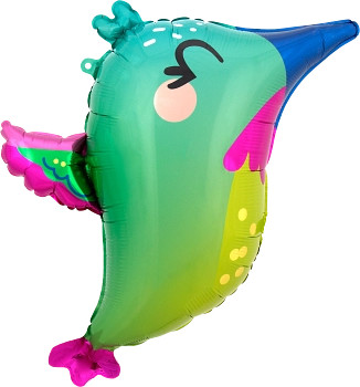 25" Colorful Hummingbird Helium Xpress Balloon Wholesale