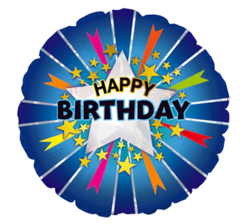 17” Birthday Star Burst