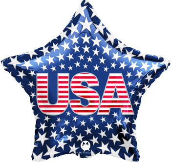 18" USA Red White and Blue Star