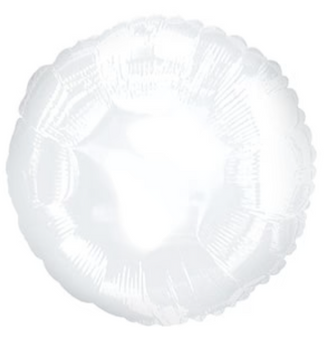 17" White Round