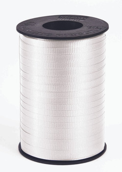 White Curling Ribbon 500yds