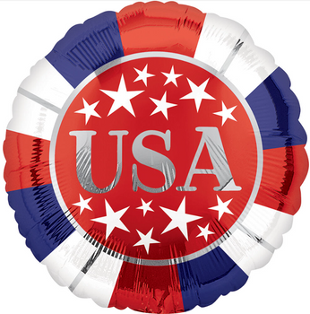 18" Red White Blue USA