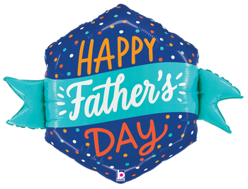 34" Fathers Day Bright Banner
