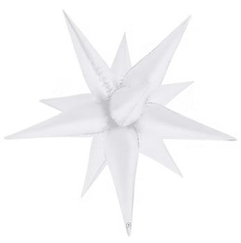 White Satin Starburst 1ct - AIR FILL
