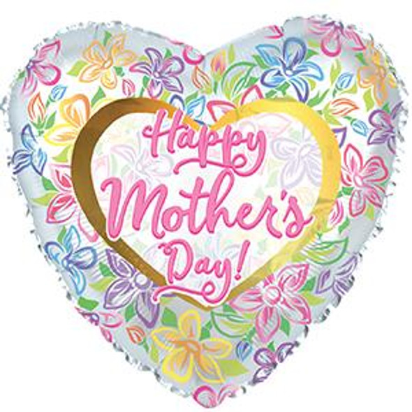 18" Happy Mother's Day Graphic Floral