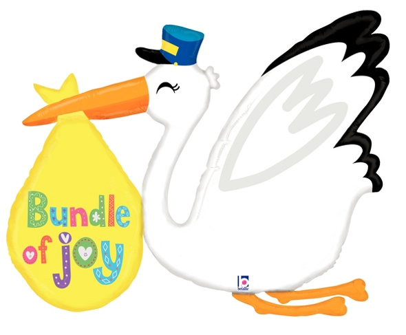 43" Baby Bundle Stork