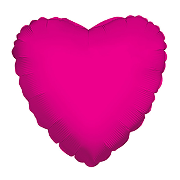 4" Solid Hot Pink Heart - AIR FILL