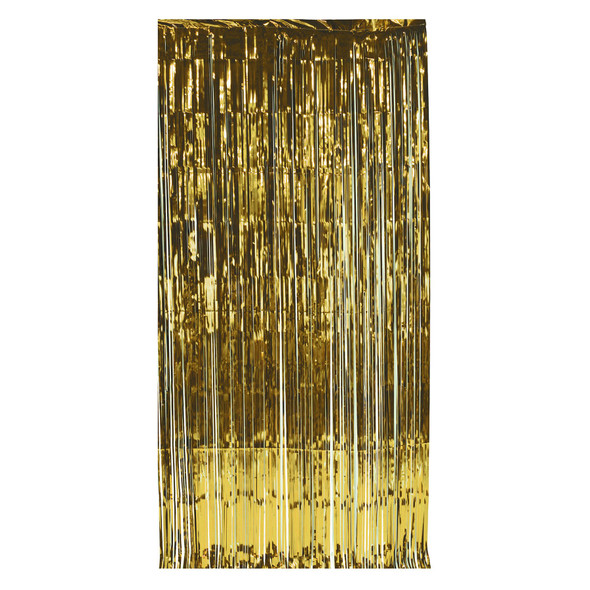 8' X 3' Foil Curtain - Gold