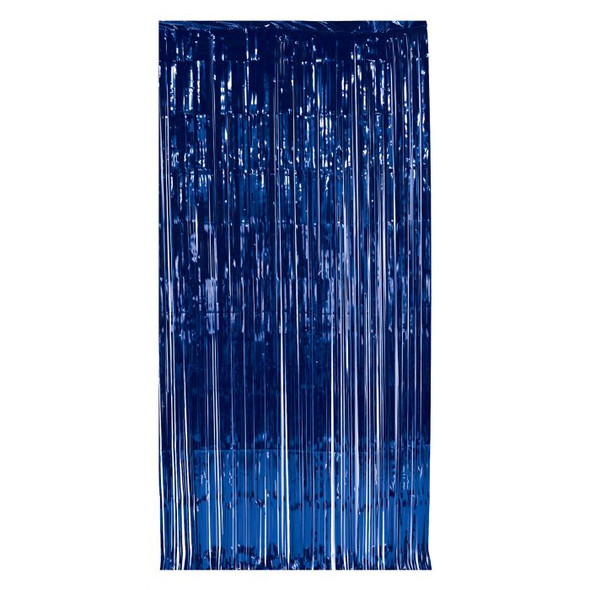 8' X 3' Foil Curtain - Royal Blue