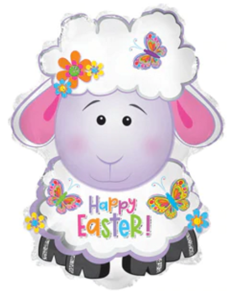 12" Happy Easter Lamb - AIR FILL