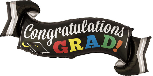 40" Congrats Grad Banner Shape