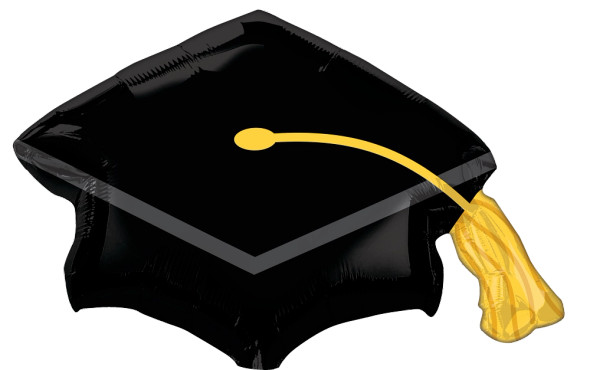 31" Black Grad Cap