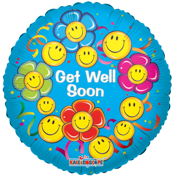 18" Get Well Smiling Flowers