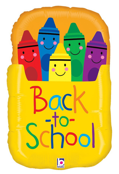 28" Back to School Crayon Box