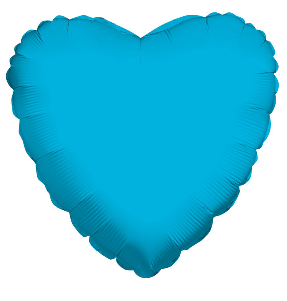 18" Turquoise Blue Heart