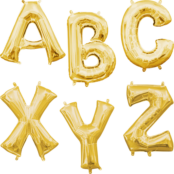 16" Gold Letters - AIR FILL