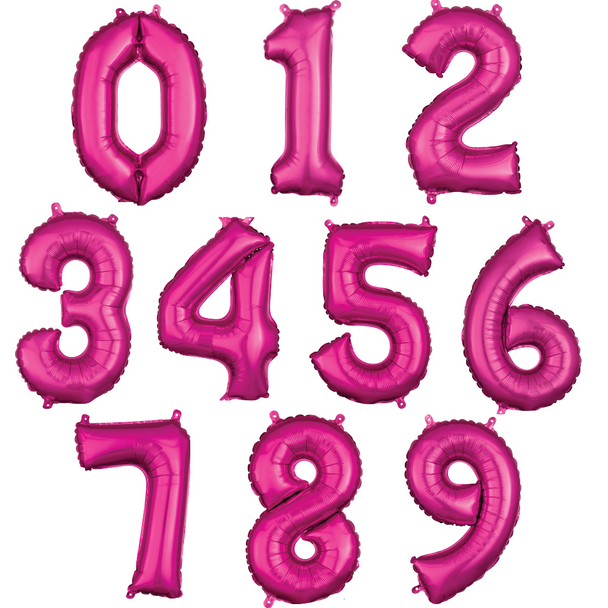 34" Pink Numbers