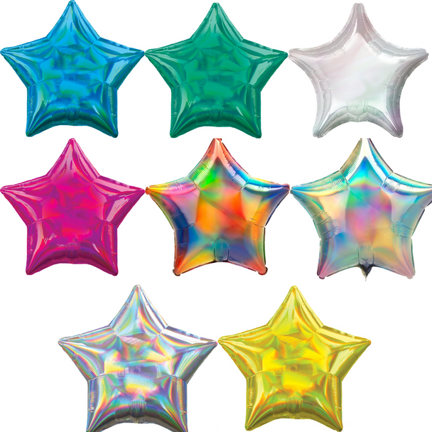 19" Iridescent Stars