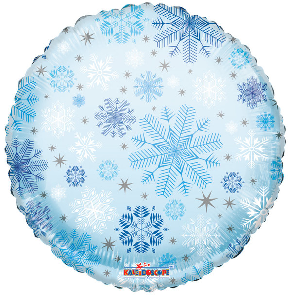 18" Snowflakes Pattern Clear View