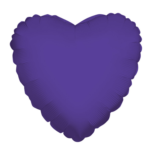 4" Solid Purple Heart - AIR FILL