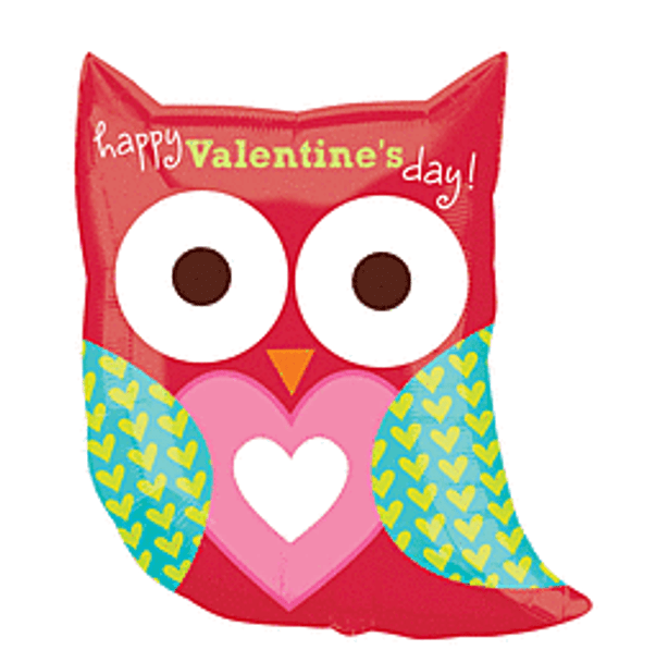 27" Happy Valentines Day Owl