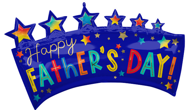 34" Happy Father's Day Star Banner