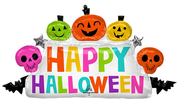 39" Colorful And Creepy Halloween Marquee