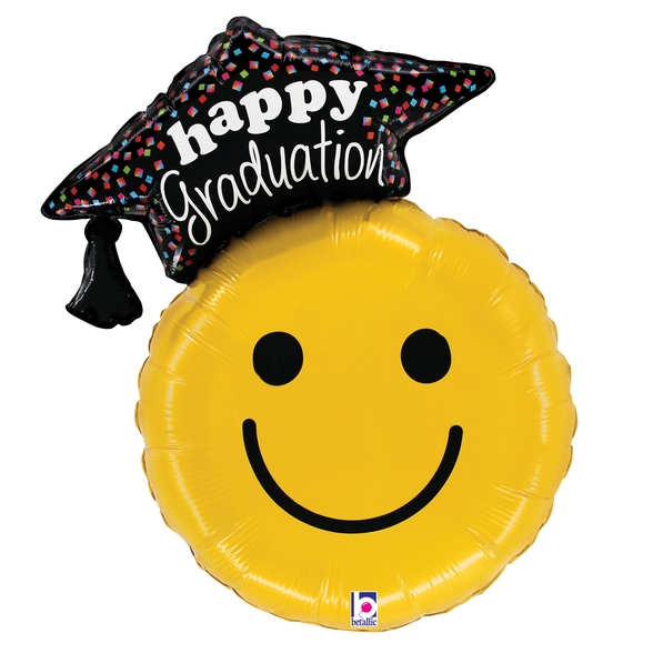 26" Graduation Smiley