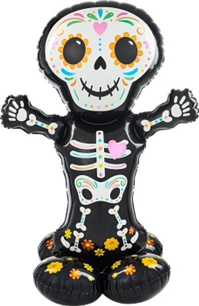 52" Day of the Dead Standing Skeleton - AirLoonz