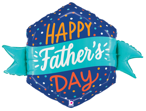 34" Fathers Day Bright Banner