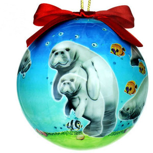 Manatee 3" Ball Ornament