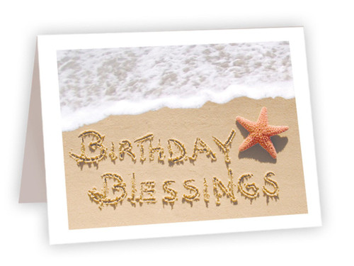Birthday Blessings Sand Drawing Card